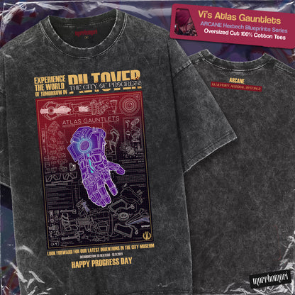 Arcane - Vi's Gauntlets (Acid Wash Tee)