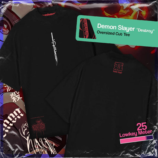 Demon Slayer - DESTROY (Heavyweight Oversized Tee)