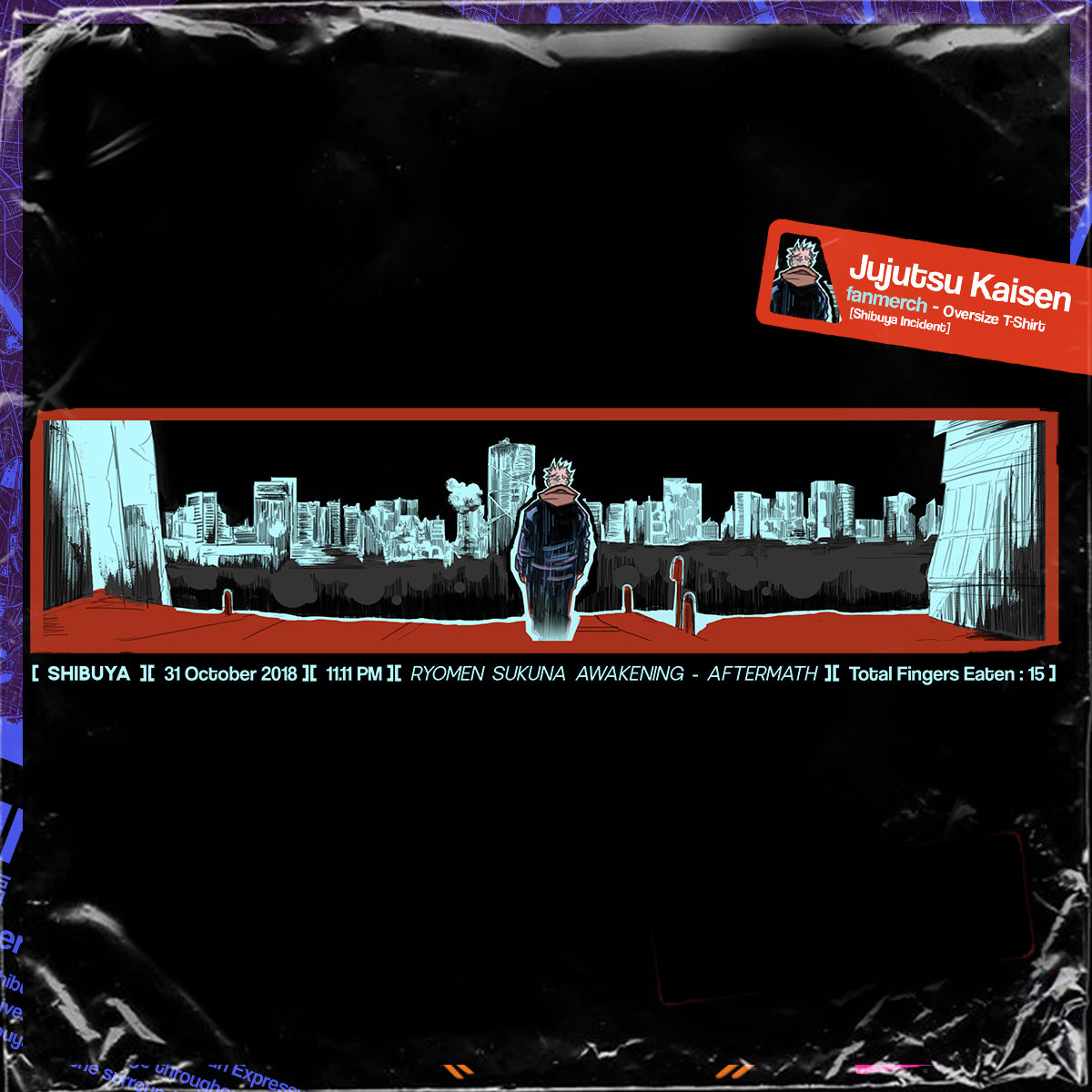 Jujutsu Kaisen - Shibuya Incident Arc (Heavyweight Oversized Tee)